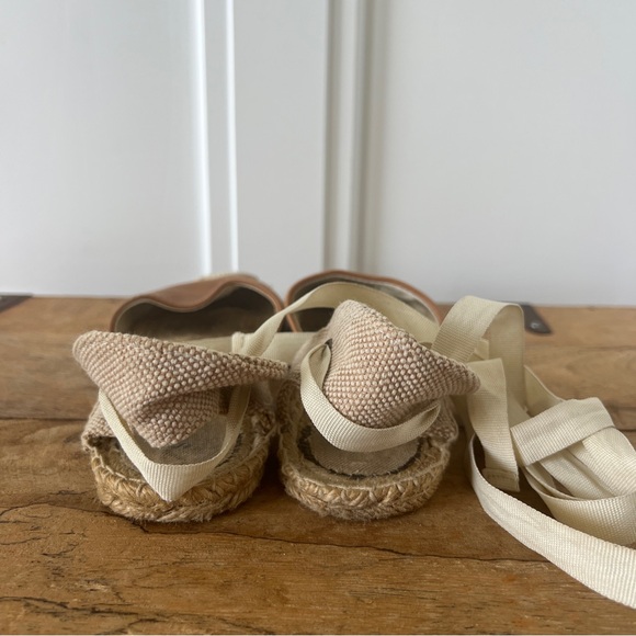 Soludos Lace Up Leather Espadrille - Picture 4 of 10